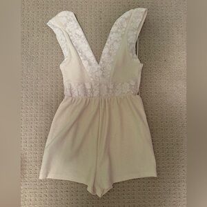 Zara creme romper